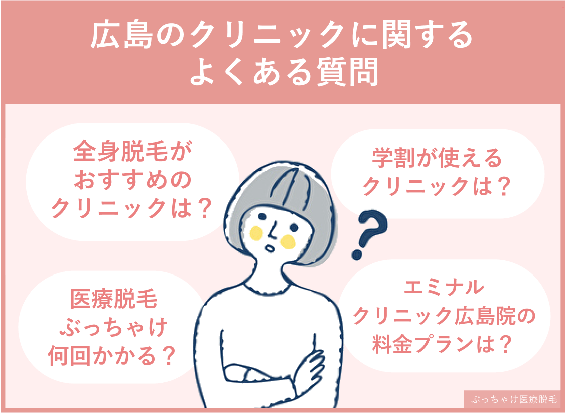 レディース脱毛_広島の医療脱毛よくある質問