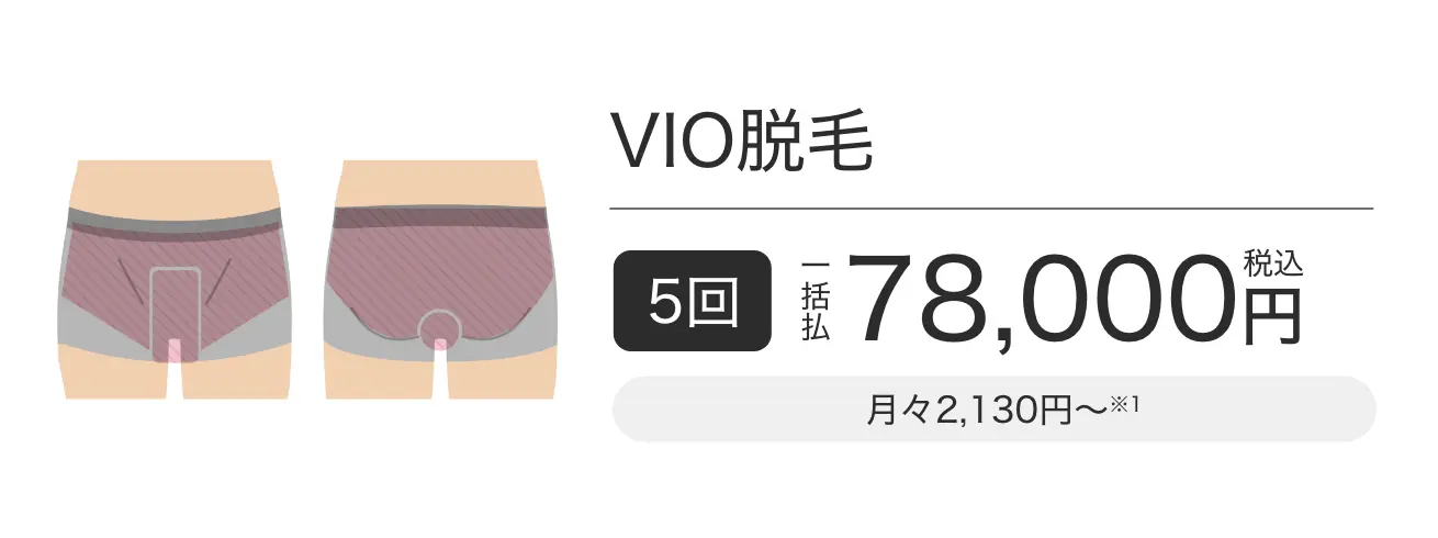 エミナルクリニックメンズのVIO脱毛の値段