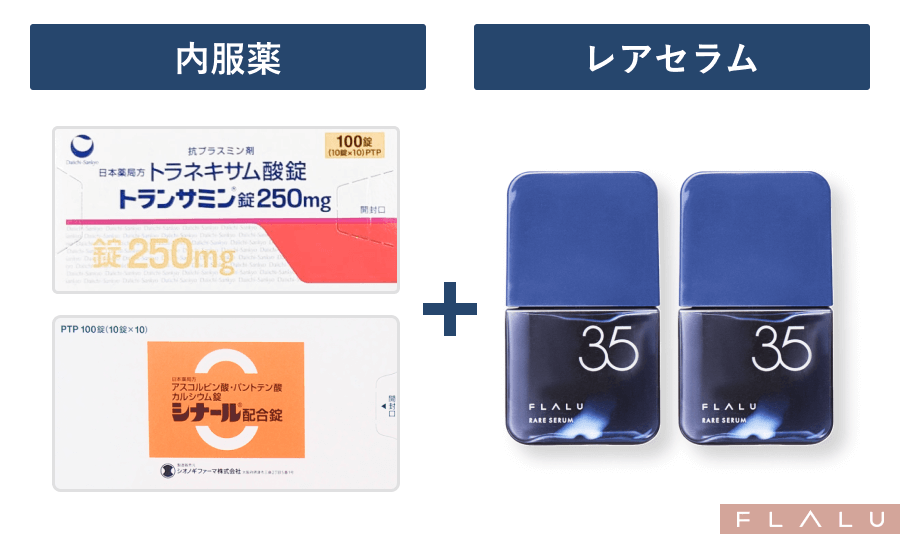 初めてのシミ治療_内服とレアセラム_251004