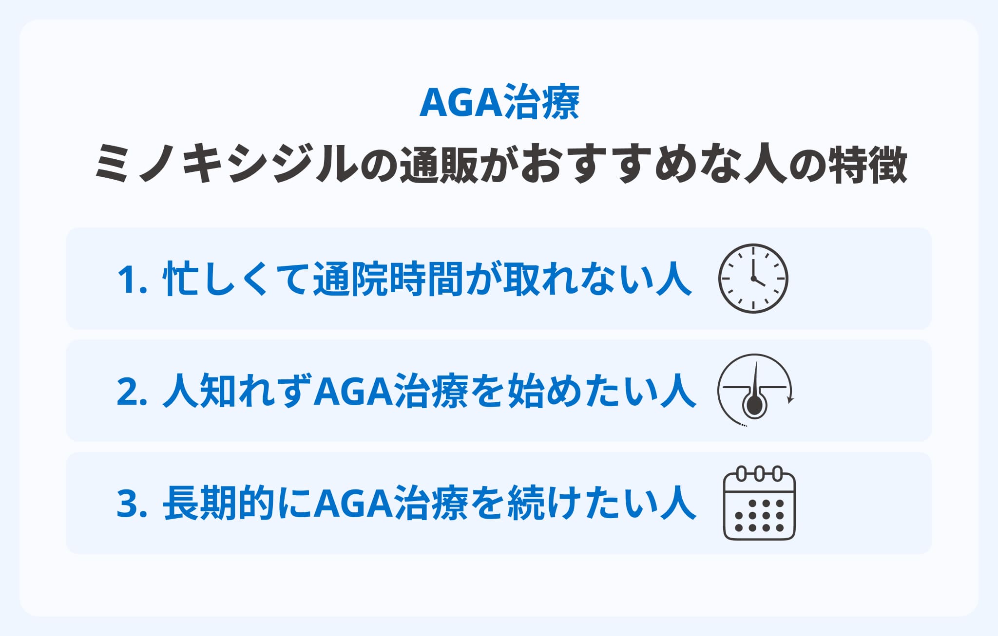 ミノキシジルの通販がおすすめな人の特徴