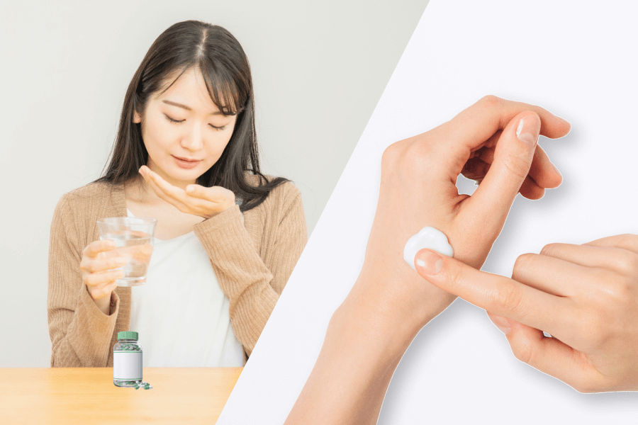 老人性イボ_イメージ_外用・内服薬