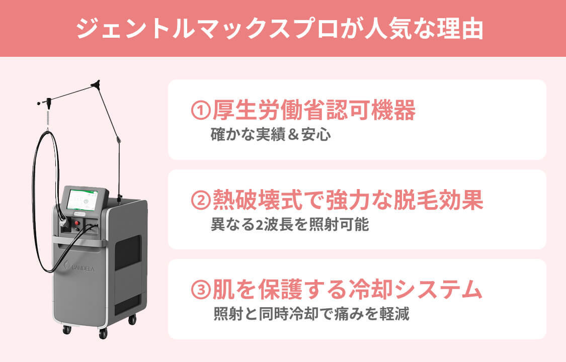 ジェントルマックスプロが人気な理由