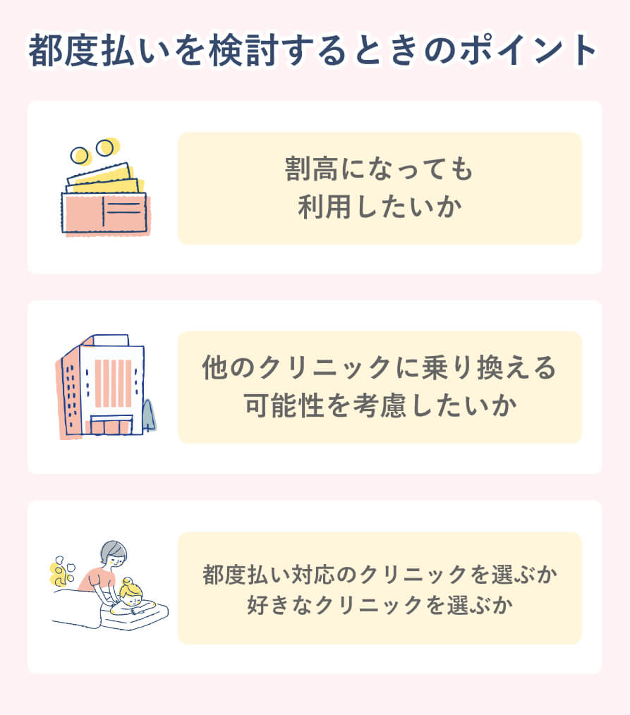 都度払いで確認したいポイント