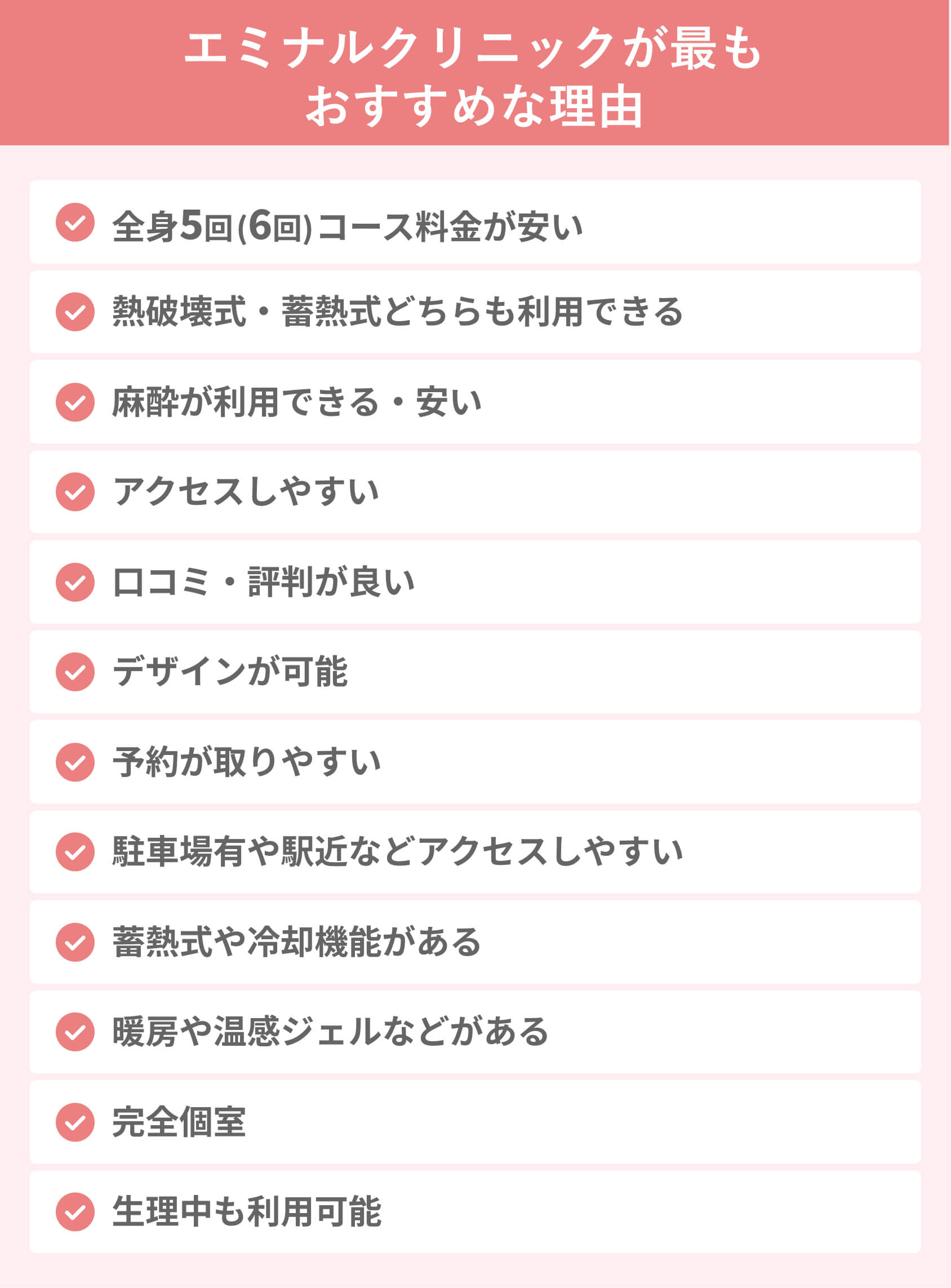 エミナルクリニックおすすめ