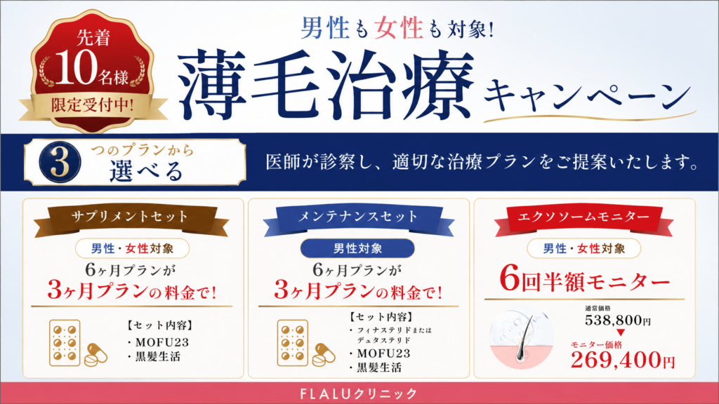 薄毛治療キャンペーン