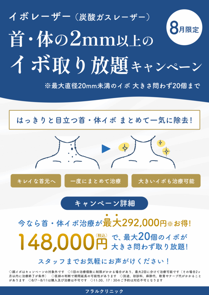東京院8月キャンペーン：イボとり