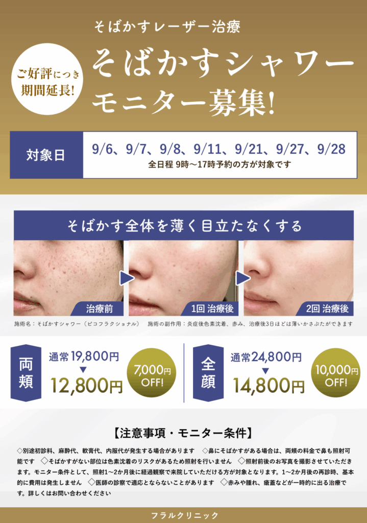 東京院9月:そばかすモニター