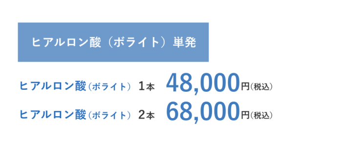 ボライト料金表_単発 1