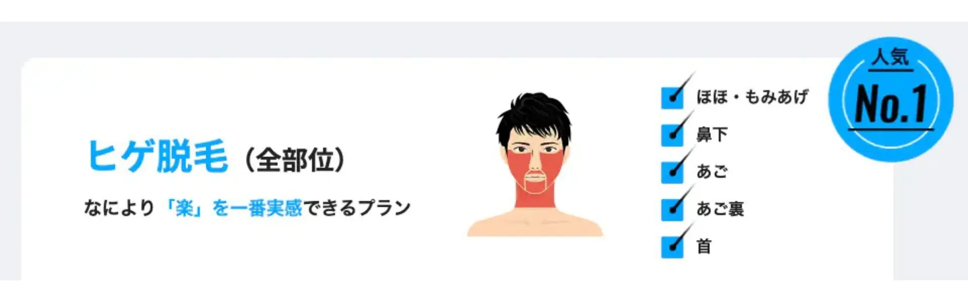 メンズリゼのヒゲ脱毛