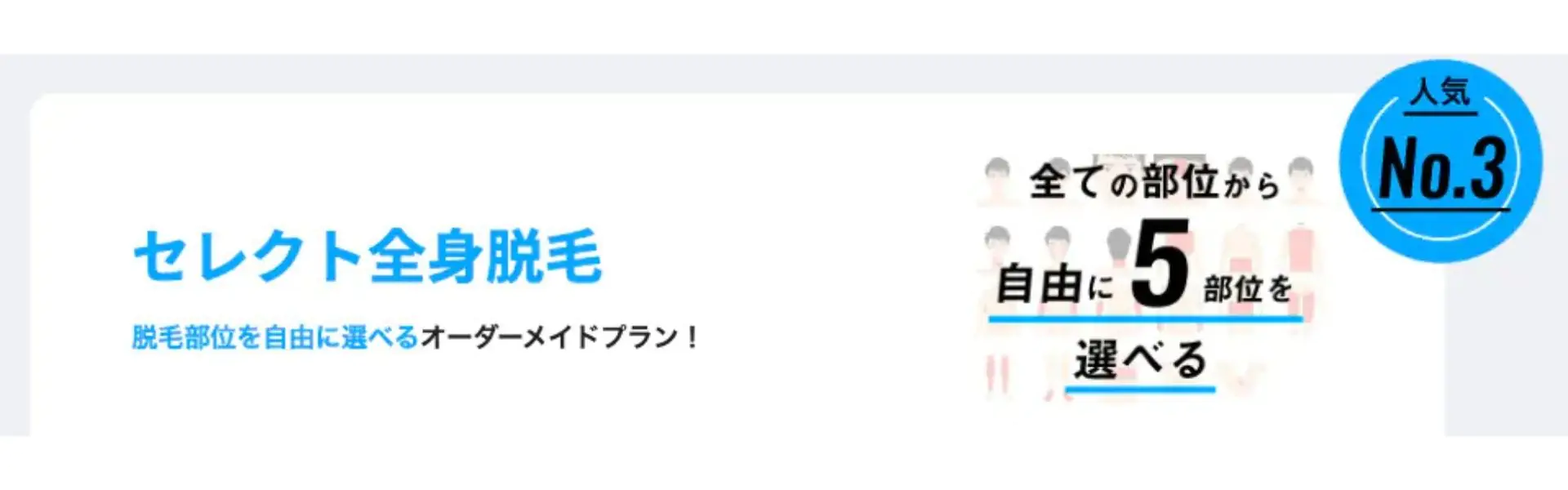 メンズリゼのセレクト全身脱毛