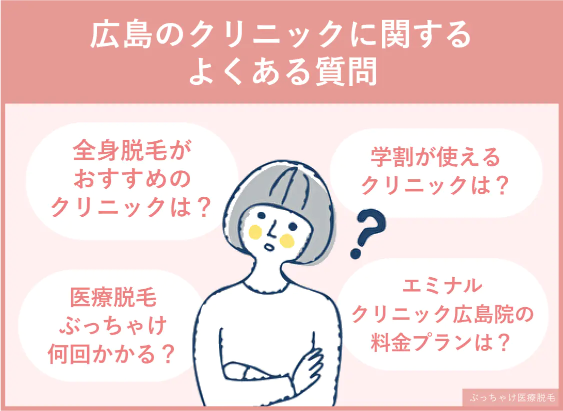 レディース脱毛_広島の医療脱毛よくある質問